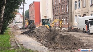 Trwa przebudowa ulicy Jagiellońskiej w Malborku. Zobacz wideo i zdjęcia z postępu prac 08.09.2025