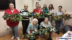 Świąteczne warsztaty florystyczne w Cisach – kreatywny czas z Gminnym Centrum Kultury. Wideo i zdjęcia