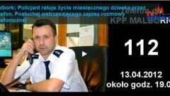 Policjant ratuje życie miesięcznego dziecka przez telefon. Posłuchaj wstrząsającego zapisu rozmowy telefonicznej !