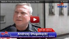 Pożar w malborskim Domu Pomocy Społecznej. Straż pożarna po 20 minutach wysłała tylko jednego strażaka