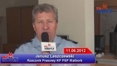 Weekendowy raport służb mundurowych w Malborku 11.06.2012