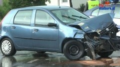 Wypadek Punto z BMW w centrum Malborka – 25.06.2012