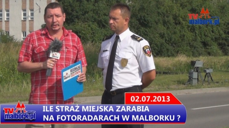 ILE STRAŻ MIEJSKA ZARABIA NA FOTORADARACH W MALBORKU ? - 02.07.2013