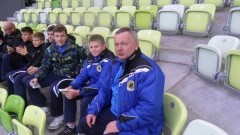 MŁODZI PIŁKARZE POMEZANII MALBORK NA MECZU LECHIA - ŚLĄSK - 03.11.2013