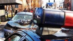 SPŁONĄŁ FORD MONDEO NA AL. WOJSKA POLSKIEGO W MALBORKU – 03.12.2013
