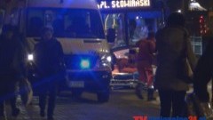 AUTOBUS UDERZYŁ W DWIE OSOBY NA PASACH. UL. SIKORSKIEGO W MALBORKU- 10.12.2013