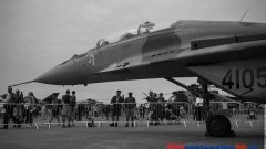 Malborski MiG-29 w Wielkiej Brytanii fot. Michał Statkiewicz