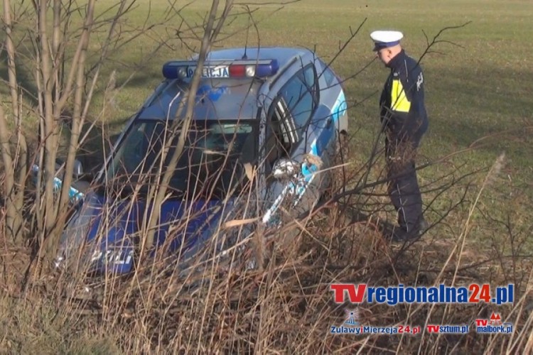 ZŁOTOWO: INTERWENCJA ZAKOŃCZONA W ROWIE. FUNKCJONARIUSZ TRAFIŁ DO SZPITALA&#8230;