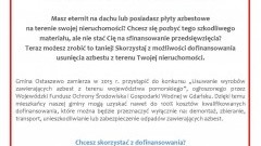 III EDYCJA USUWANIA AZBESTU.GMINA OSTASZEWO DO 31.01.2015 ZŁÓŻ DEKLARACJĘ - 05.03.2015