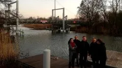 Powiat nowodworski. Odbiór końcowy mostu w Żelichowie.