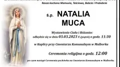 Zmarła Natalia Muca. Miała 98 lat.