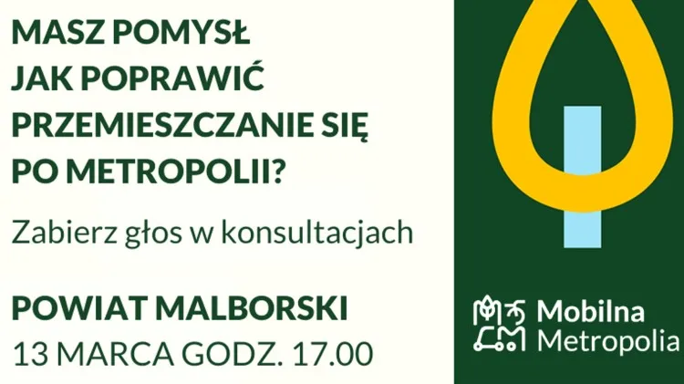 Malbork. Weź udział w konsultacjach nad Planem Zrównoważonej Mobilności.