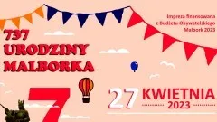 737. urodziny Malborka – szczegóły na plakacie.