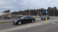 Nowy Dwór Gdański. Policjanci zabezpieczali wizytę Prezydenta RP podczas ćwiczeń ZALEW-23.