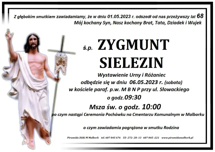 Zmarł Zygmunt Sielezin. Miał 68 lat.