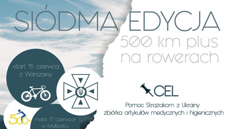 W Malborku meta Charytatywnego Ultramaratonu Kolarskiego dla strażaków z Ukrainy.