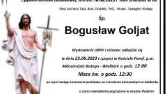 Zmarł Bogusław Goljat. Miał 66 lat.