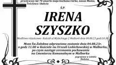 Zmarła Irena Szyszko. Żyła 70 lat.