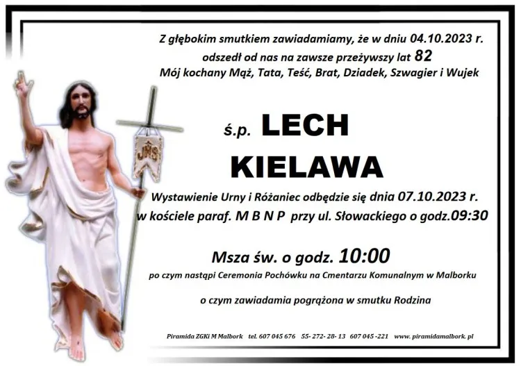 Zmarł Lech Kielawa. Miał 82 lata.