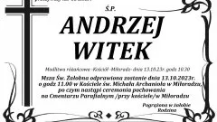 Zmarł Andrzej Witek. Miał 55 lat.