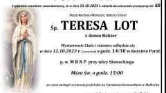 Zmarła Teresa Lot. Miała 69 lat.