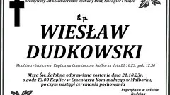 Odszedł Wiesław Dudkowski. Żył 66 lat.