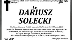 Zmarł Dariusz Solecki. Miał 51 lat.