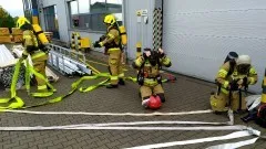 Malbork. Ćwiczenia strażackie w zakładzie produkcyjnym.