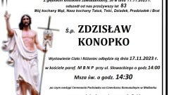 Odszedł Zdzisław Konopko. Żył 83 lata.