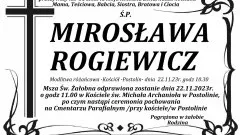 Zmarła Mirosława Rogiewicz. Żyła 51 lat.