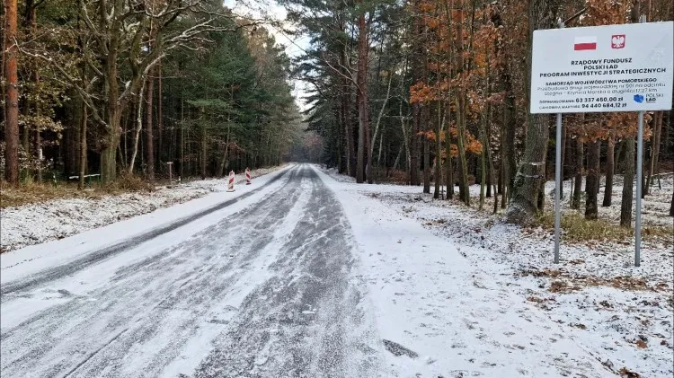 Przebudowa DW501 Stegna - Krynica Morska na półmetku.