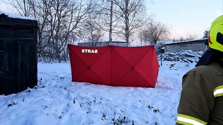 Tragamin. Mężczyzna zginął w pożarze domu.