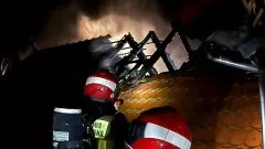 Powiat nowodworski. Pożar poddasza budynku w Krynicy Morskiej.