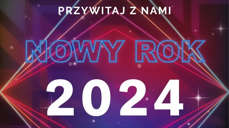 Nowy Dwór Gdański. Powitanie Nowego 2024 Roku.