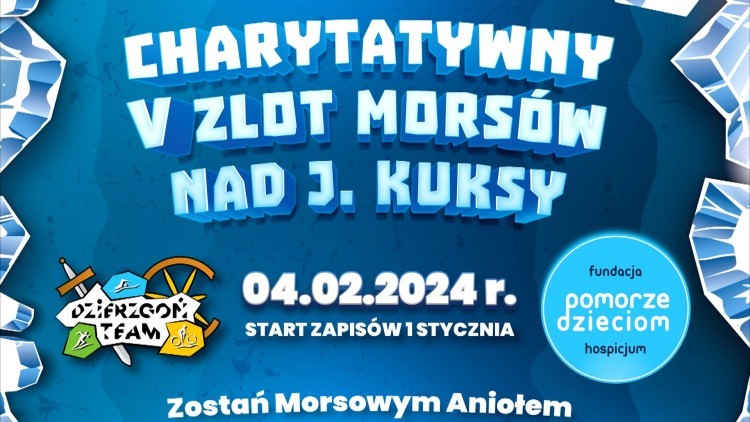 Dzierzgoń. Zostań Morsowym Aniołem – charytatywny zlot morsów nad jeziorem Kuksy.