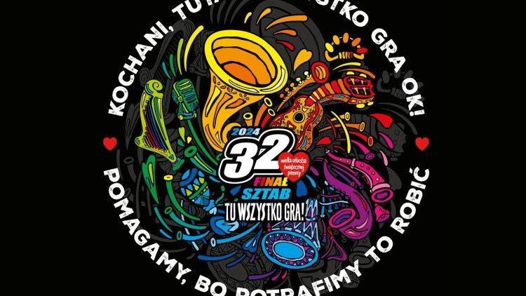 Sztum. 32. Finał WOŚP pełen fantastycznych atrakcji – szczegóły na plakacie.