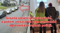 Malbork. Groziła śmiercią mężczyźnie, a potem zniszczyła jego samochód – agresorka w rękach policji. Zobacz wideo!