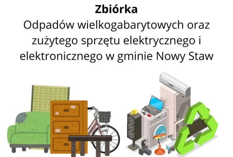 Nowy Staw. Wkrótce zbiórka odpadów wielkogabarytowych.