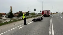 Powiat nowodworski. Jedna osoba w szpitalu po zderzeniu motocykla z osobówką&#8230;