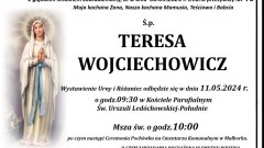 Zmarła Teresa Wojciechowicz. Miała 76 lat.