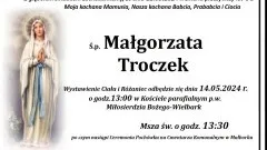 Zmarła Małgorzata Troczek. Miała 98 lat.