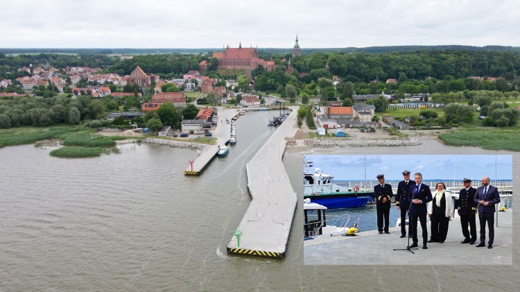 Frombork. Zakończenie przebudowy portu rybackiego - briefing prasowy.…