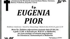 Zmarła Eugenia Pior. Miała 90 lat.