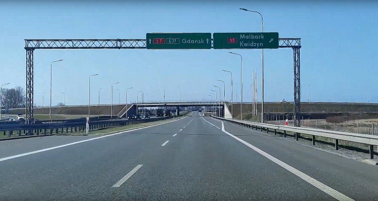 Uwaga! Tymczasowa organizacja ruchu (TOR) na Węźle Żuławy Wschód.