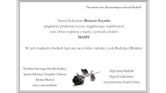 Kondolencje Wójta Gminy Malbork i pracowników Urzędu Gminy oraz Dyrektora GOKSRTiZ  wraz z pracownikami.
