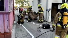 Nowy Dwór Gdański. Pożar budynku mieszkalnego – jedna osoba poszkodowana.