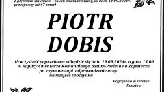 Zmarł Piotr Dobis. Miał 67 lat.