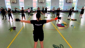 Malbork. Ćwiczyli dla Martyny – za nami charytatywny maraton fitness.