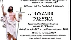 Zmarł Ryszard Pałyska. Żył 67 lat.