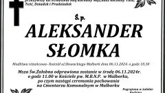 Zmarł Aleksander Słomka. Miał 81 lat.